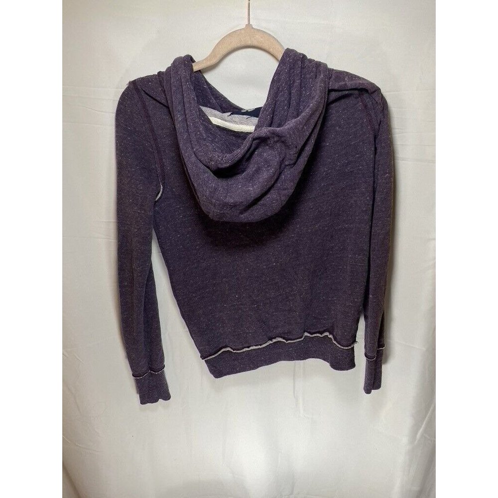 American Eagle Sweater Womens Small Petite Purple Logo Pullover Hoodie Ladies. - Picture 5 of 7